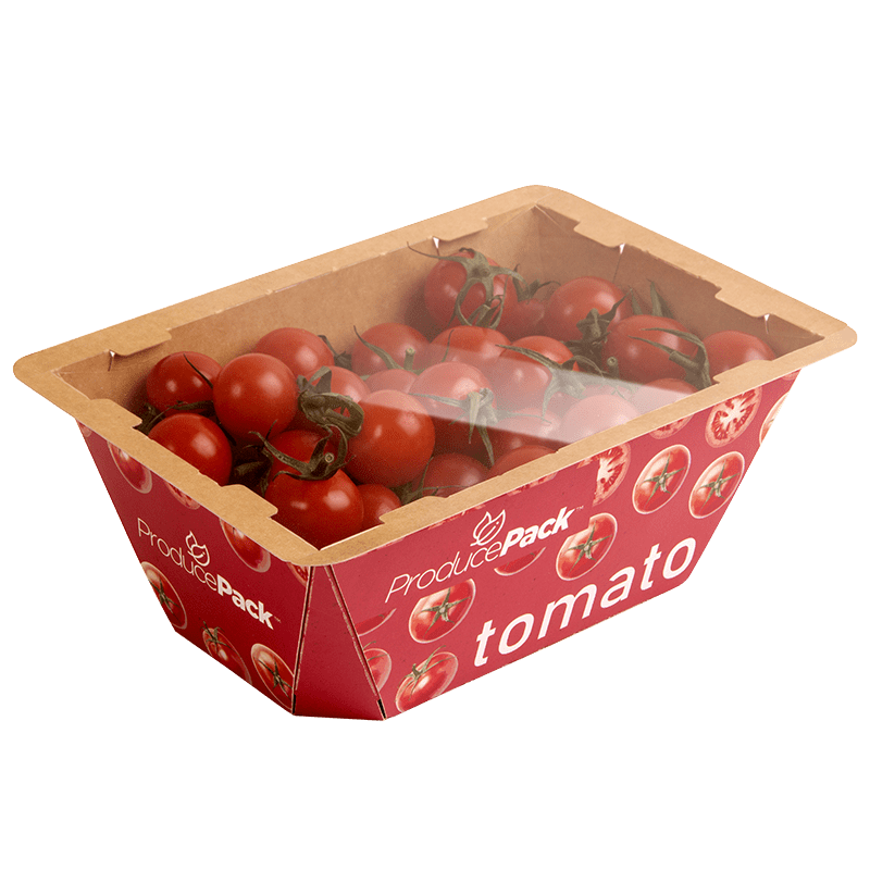 ProducePack™ Punnet Fiber-Based Top-Sealed Produce Packaging