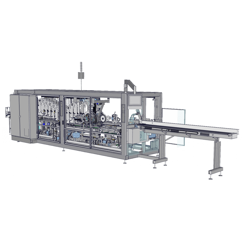 AutoFlex™ Basket Carrier Multipack Machine for Glass and PET Bottles