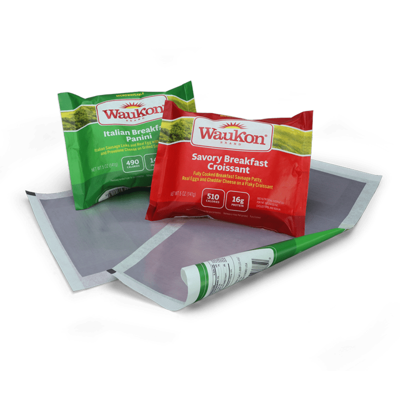 Ideal for grab-and-go food items, MicroFlex-Q™ is flexible food packaging with susceptor technology that provides browning and crisping.