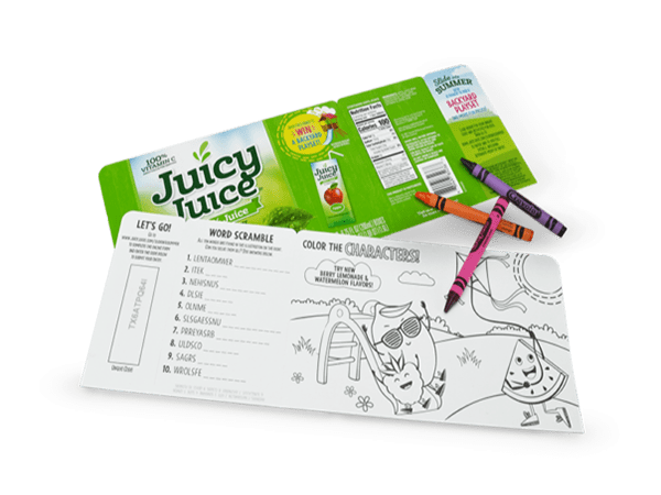 Juicy Juice Creates Interactive Fun With Inkjet Printing Technology