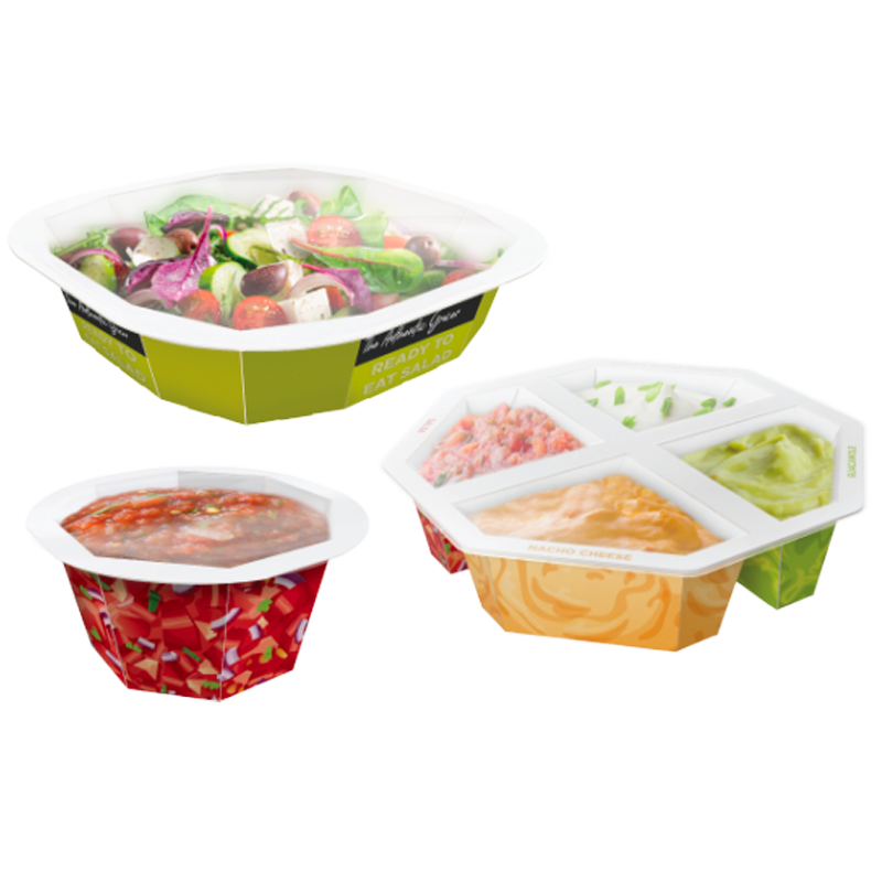 PaperSeal™ Shape Tray for Ready-to-Eat Food