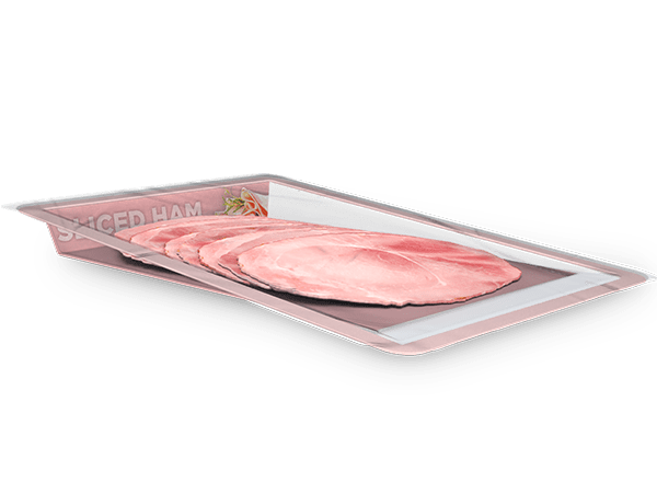 PaperSeal™ Wedge Tray for Sliced Meats and Cheeses