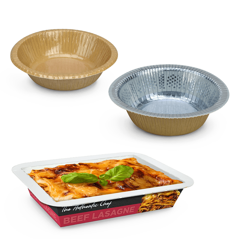 Our range of fiber-based trays and bowls for microwave and oven heating deliver convenience and quality for many types of food.