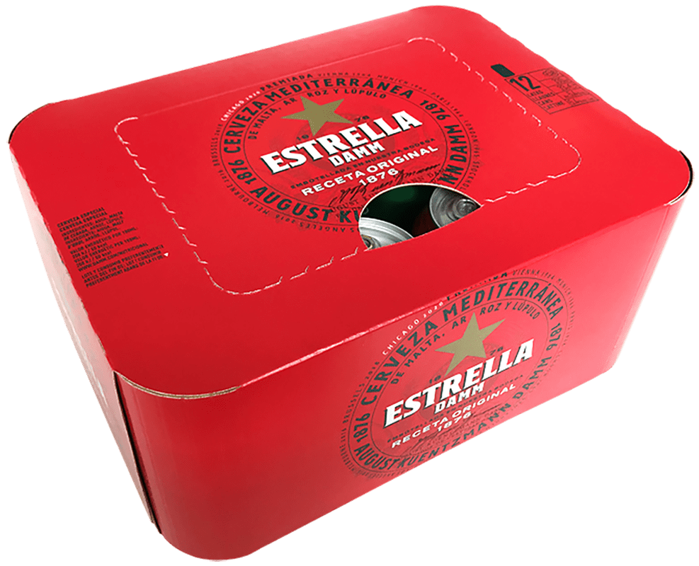 Estrella Damm collaborates with Graphic Packaging to replace plastic shrink film with fiber-based fully enclosed cartons.