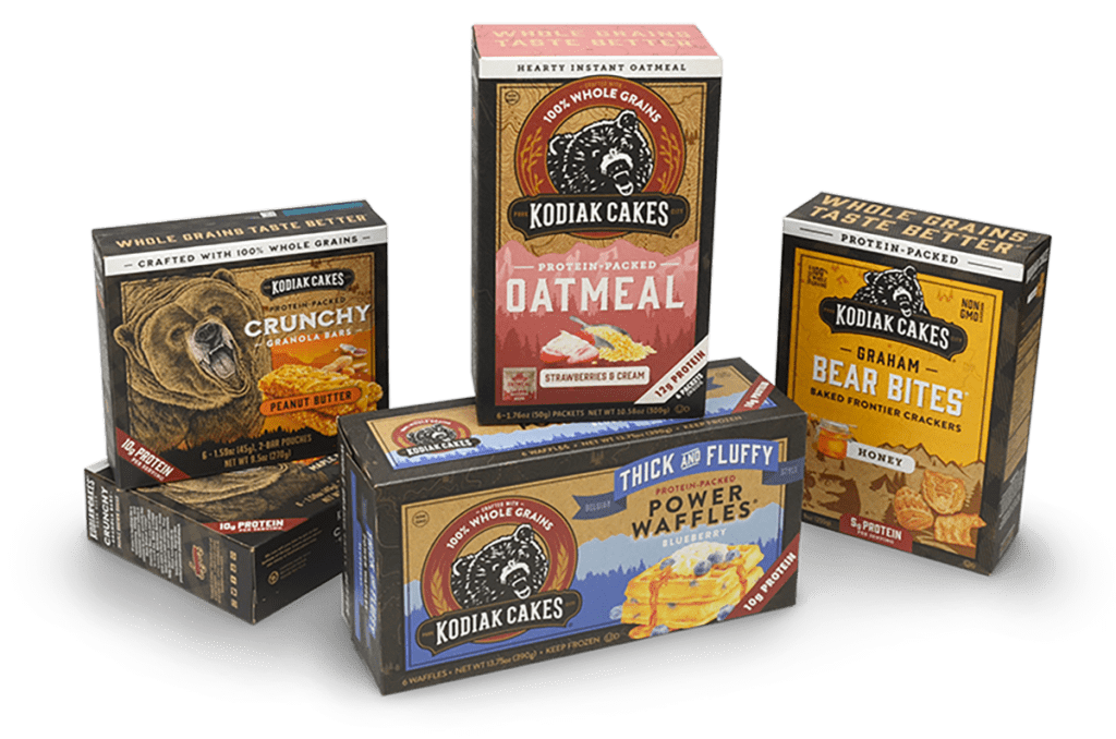 Kodiak Cakes Packaging Helps to Convey the Company's Brand Values