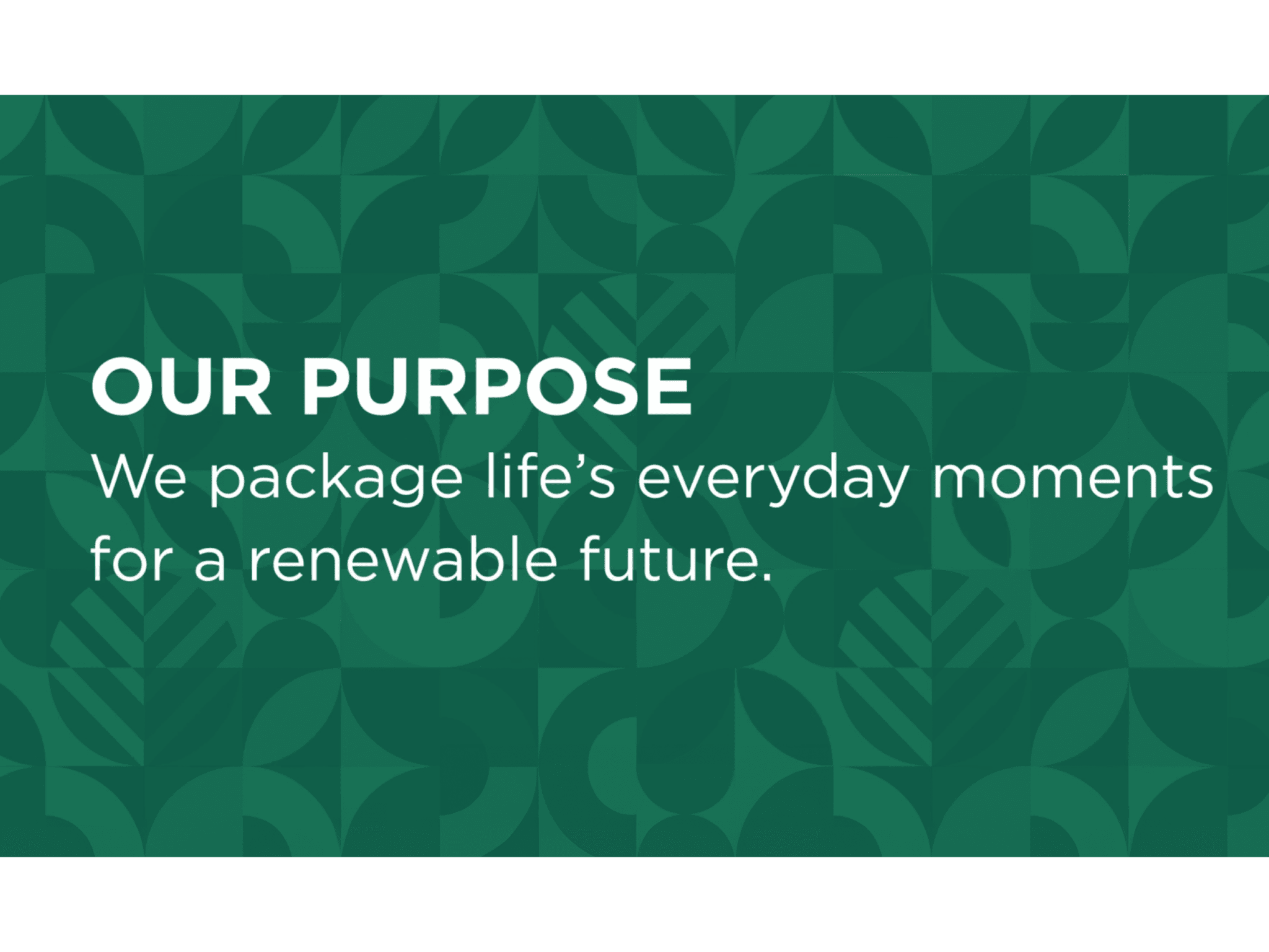 Graphic Packaging launches purpose statement to unveil commitment to planet and the people we serve for a renewable future. 