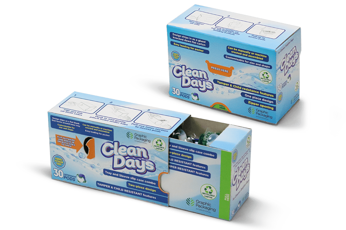 CleanClose™ Laundry Detergent Packaging  