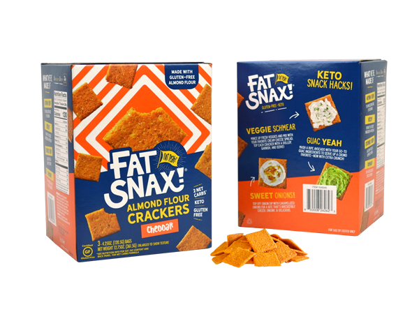 Fat Snax Reduces Material Usage With New Crackers Pack for Club Distribution