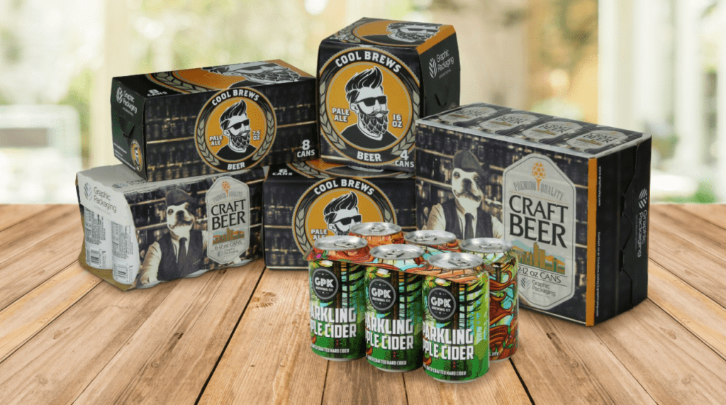 Fiber-based beverage multipacks