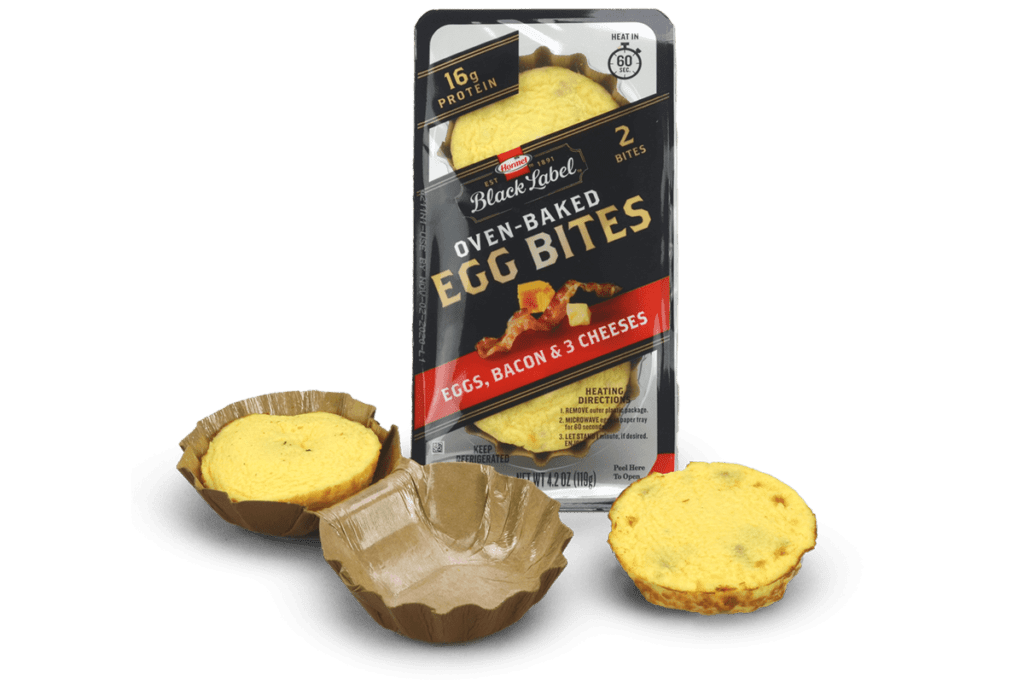 Hormel partnered with Graphic Packaging International to launch microwavable tray for its Black Label Oven-Baked Egg Bites