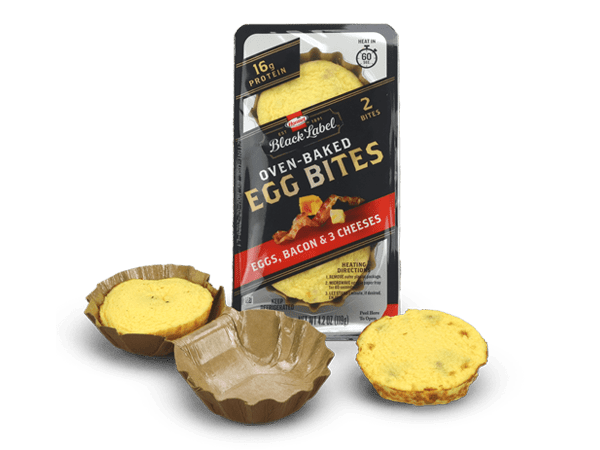 Hormel partnered with Graphic Packaging International to launch microwavable tray for its Black Label Oven-Baked Egg Bites