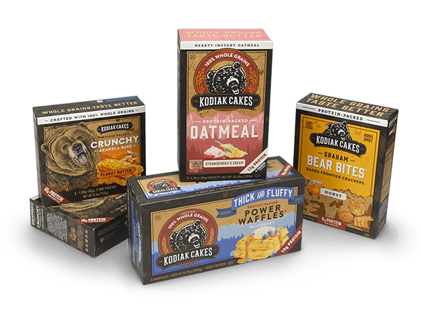 Kodiak Cakes Packaging Helps to Convey the Company's Brand Values