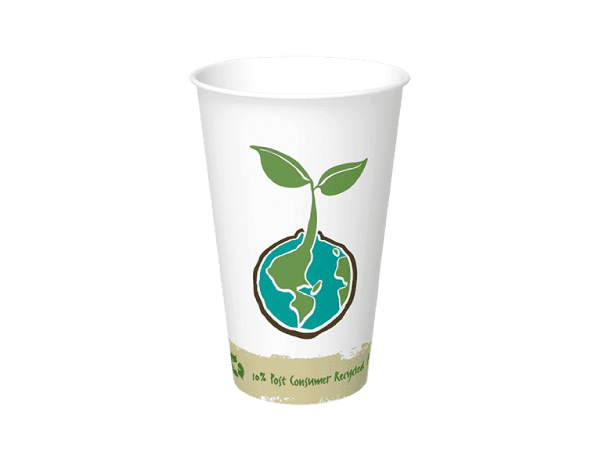 Post-Consumer Recycled Fiber (PCF) Hot Cups 