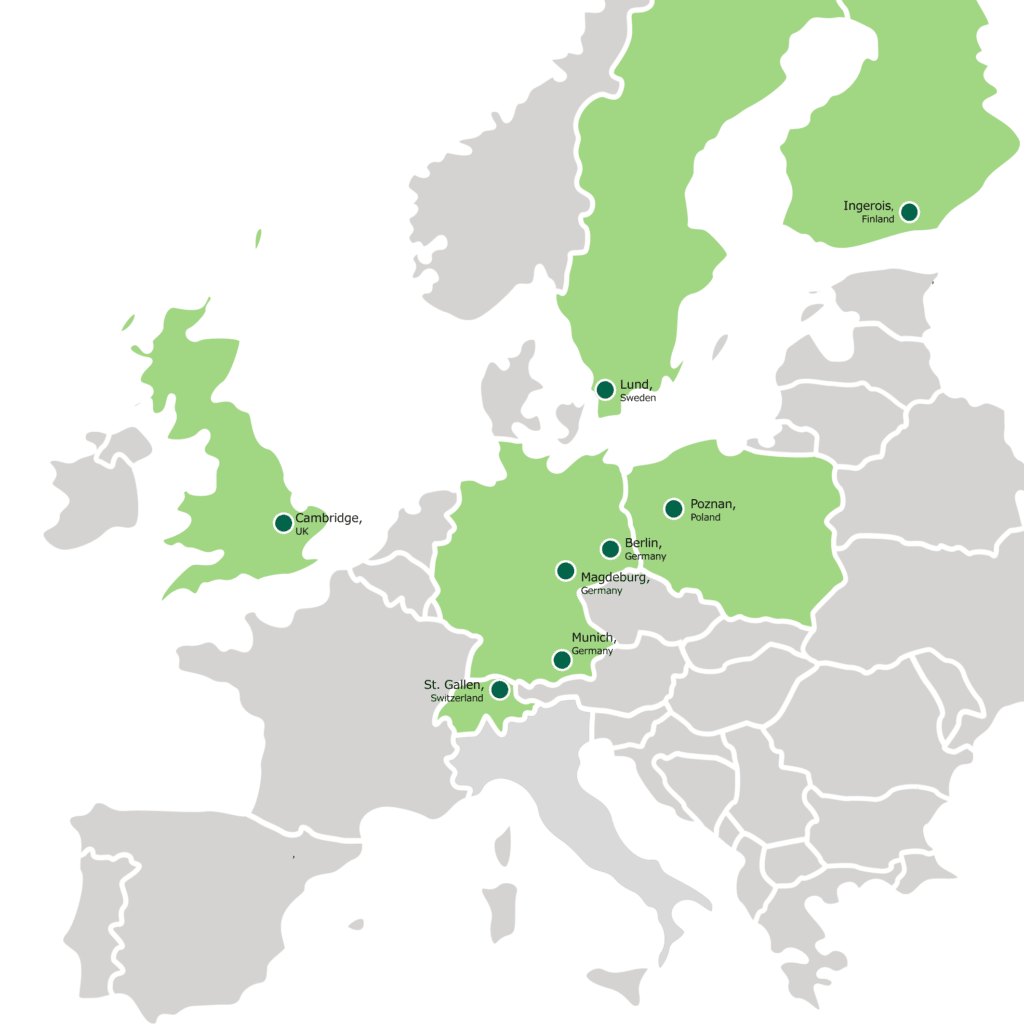 European Healthcare Locations Map