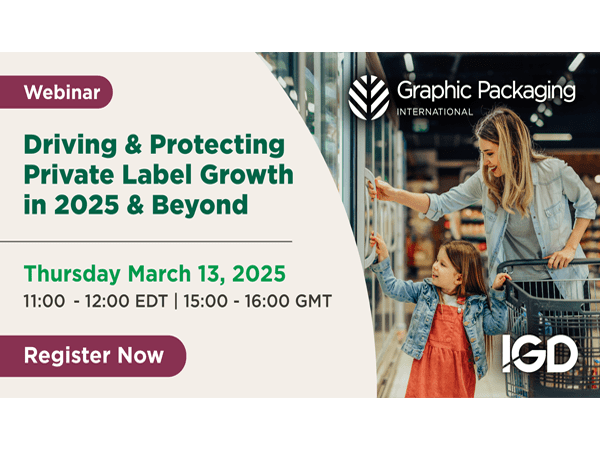 Join Graphic Packaging International and IGD for a webinar on March 13, 2025, titled 