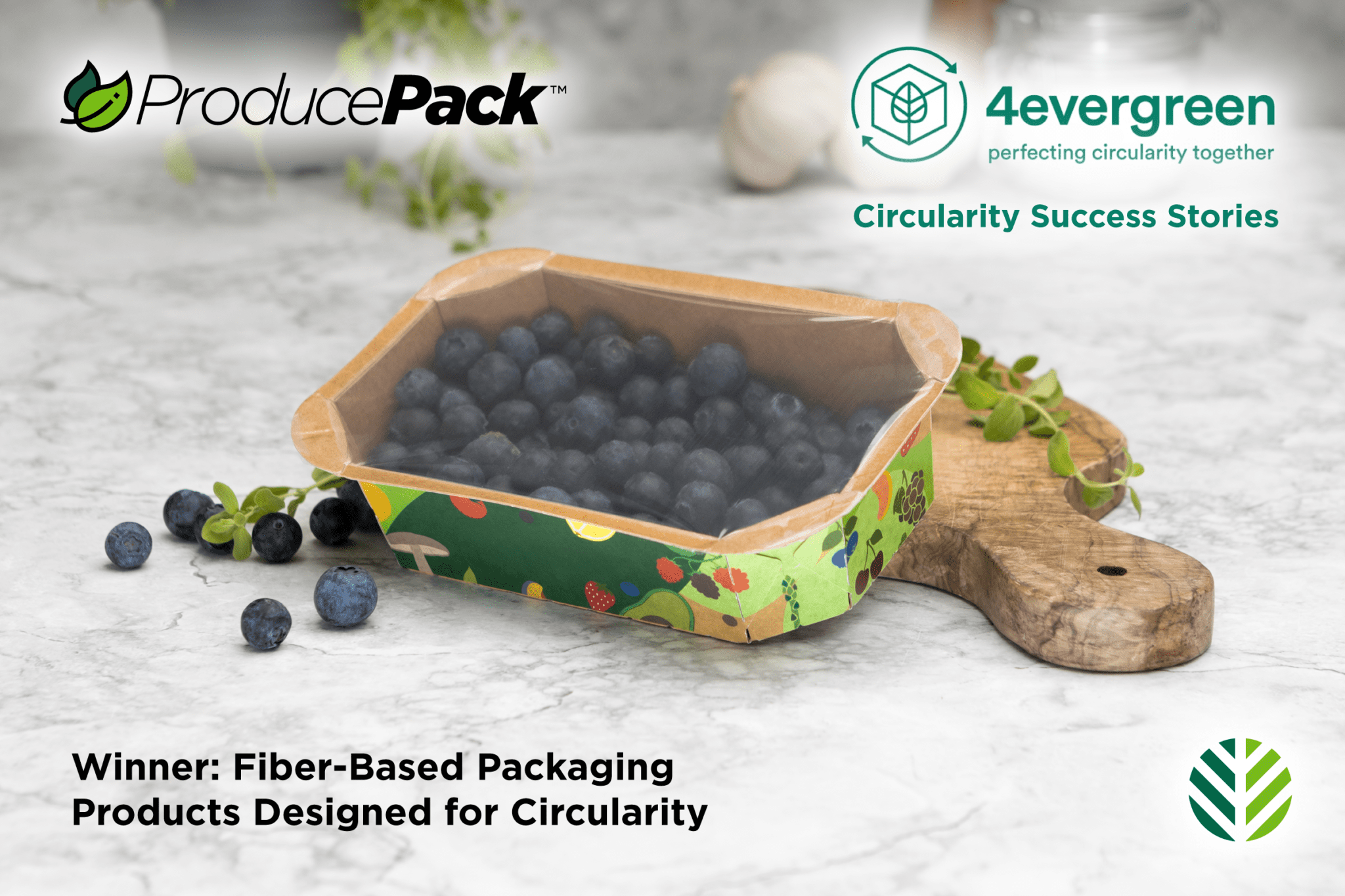 ProducePack Punnet tray wins 4evergreen alliance award