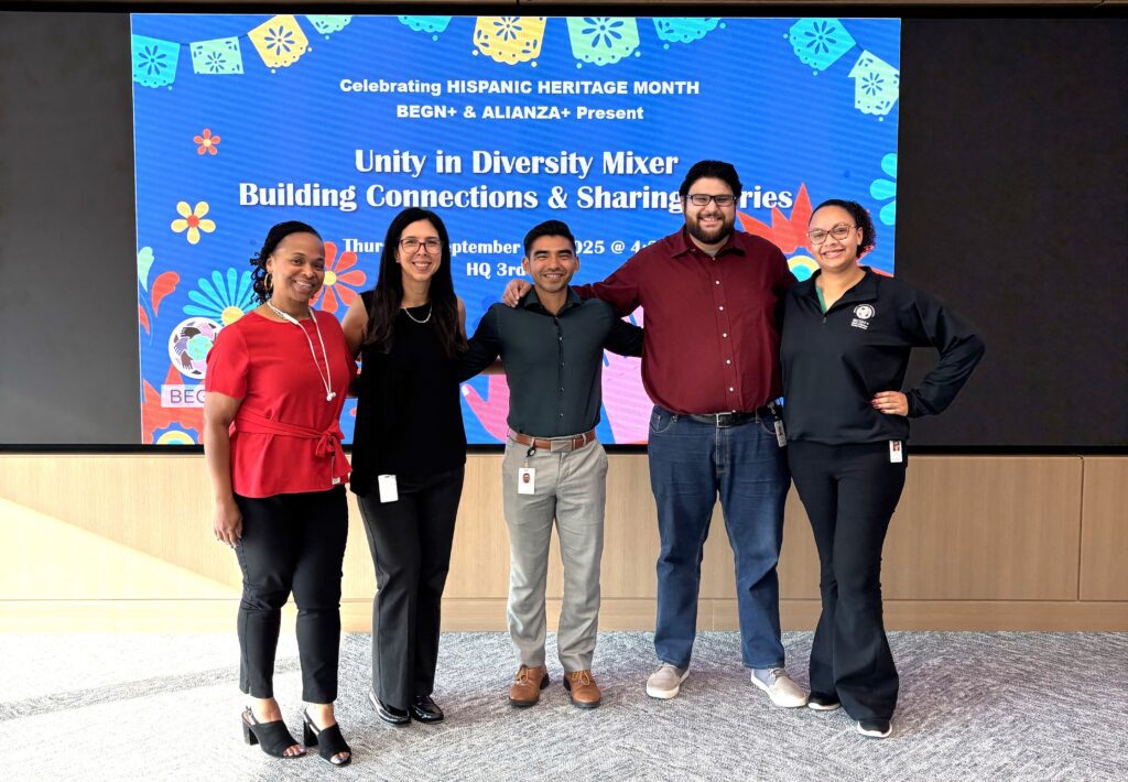 A group of employees in an event