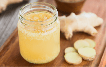 Homemade ginger bug a fermented starter culture made of sugar, grated ginger and water, used to make homemade ginger ale and beer and other sodas 