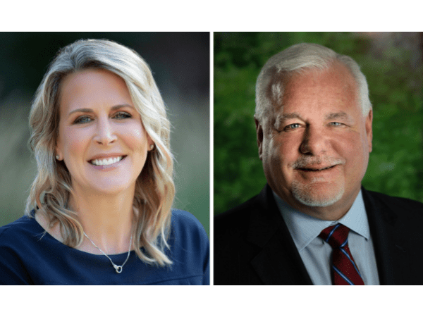 Graphic Packaging leaders: Melanie Skijus (left), Vice President, Investor Relations, and Randy Miller (right), Vice President, Treasury and Capital Finance