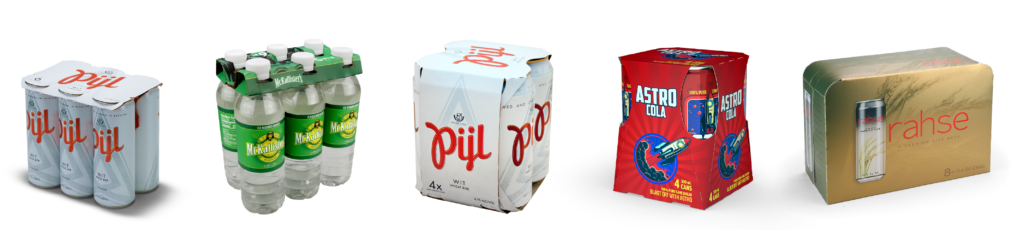 Image shows a variety of multipacks formats