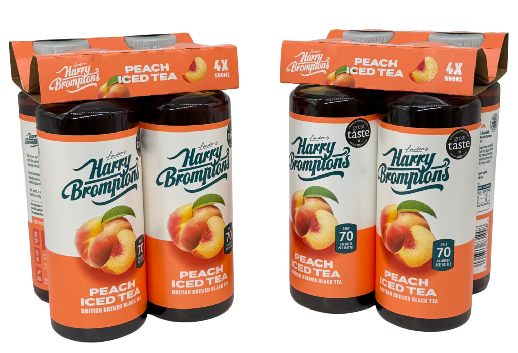 EnviroClip™ Beam for Harry Brompton’s Peach Iced Tea