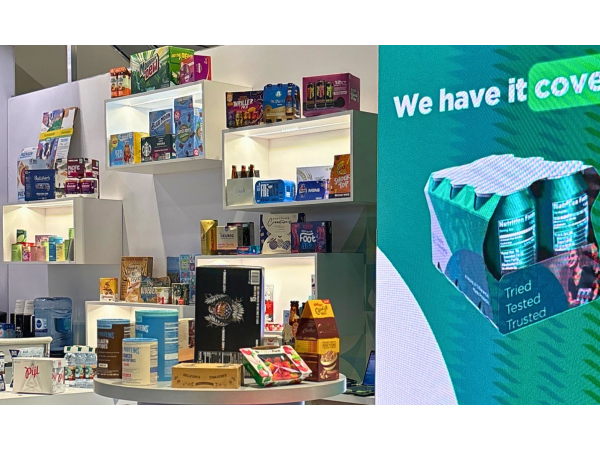 Graphic Packaging International packaging exhibit at PACK EXPO International 2026 featuring paperboard multipack cartons, consumer packaging displays, and packaging innovation concepts.
